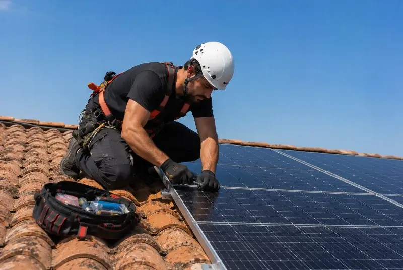 Maintenance et monitoring de panneaux solaires à Sauverny